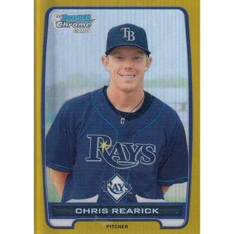 2012 Bowman Chrome Prospects Gold Refractors #BCP57 Chris Rearick