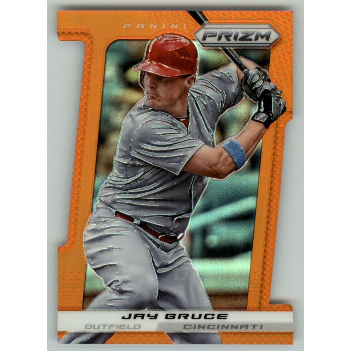 2013 Panini Prizm Prizms Orange Die-Cut #57 Jay Bruce. rookie card picture