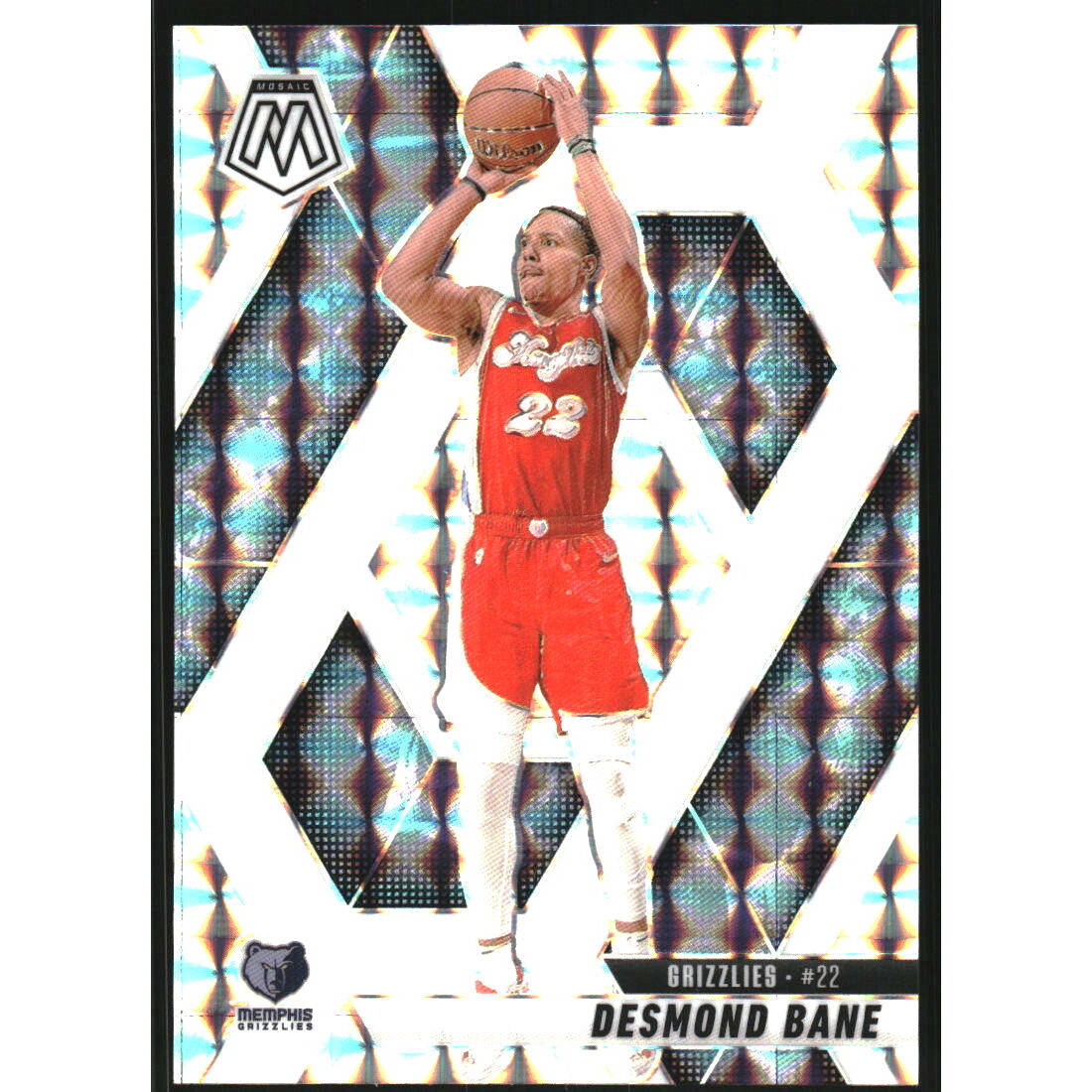 2024-25 Panini Mosaic Mosaic Choice White #72 Desmond Bane 2024-25 Panini Mosaic Mosaic Choice White #72 Desmond Bane