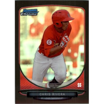 2013 Bowman Chrome Draft Draft Picks Black Refractors #BDPP62 Chris Rivera