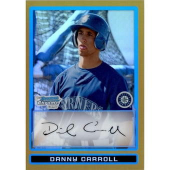 2009 Bowman Chrome Prospects Gold Refractors #BCP154 Danny Carroll