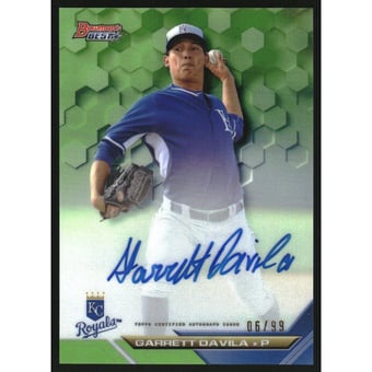 2016 Bowman's Best Best of '16 Autographs Green Refractors #B16GD Garrett Davila