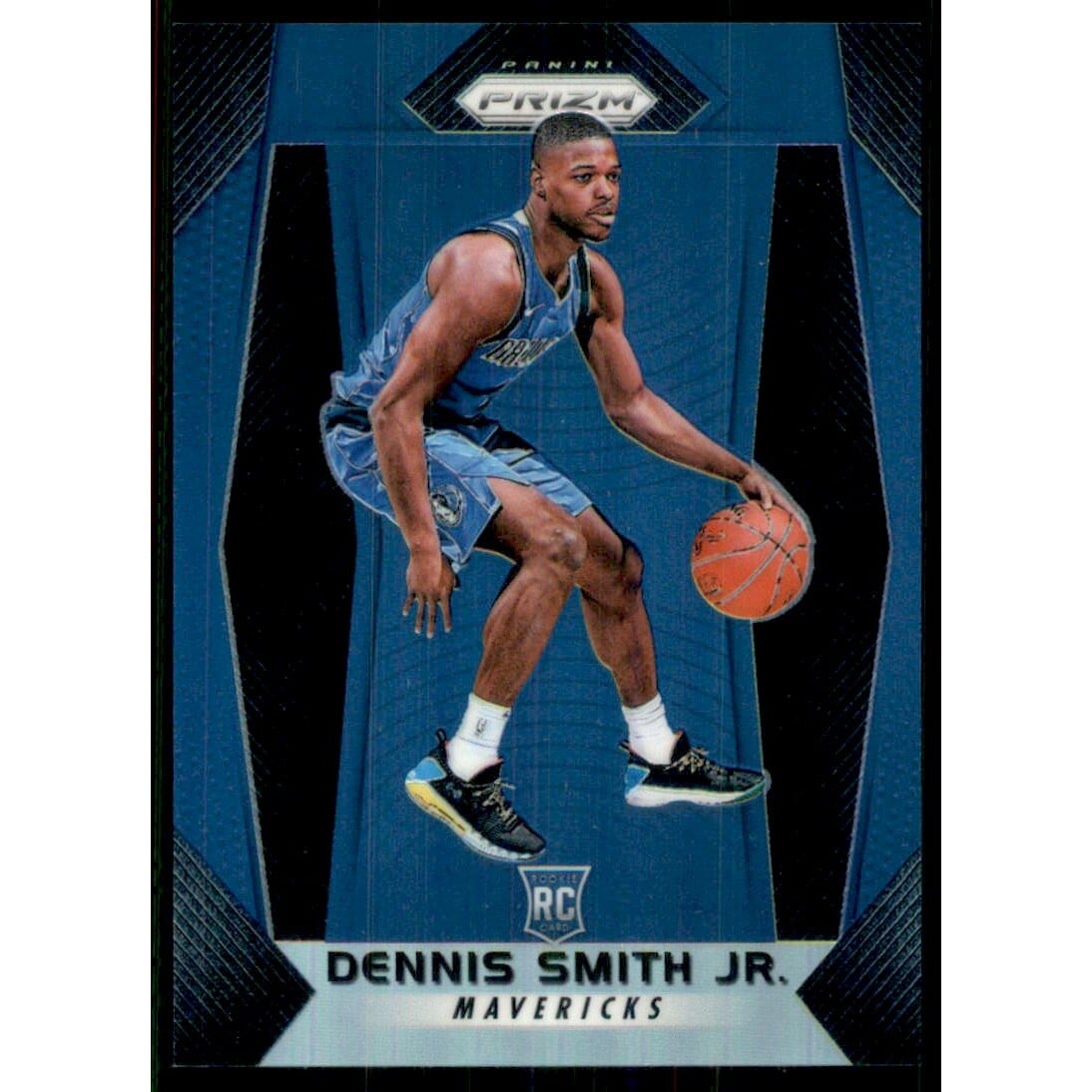 2017-18 Panini Prizm Prizms Blue #99 Dennis Smith Jr.. rookie card picture