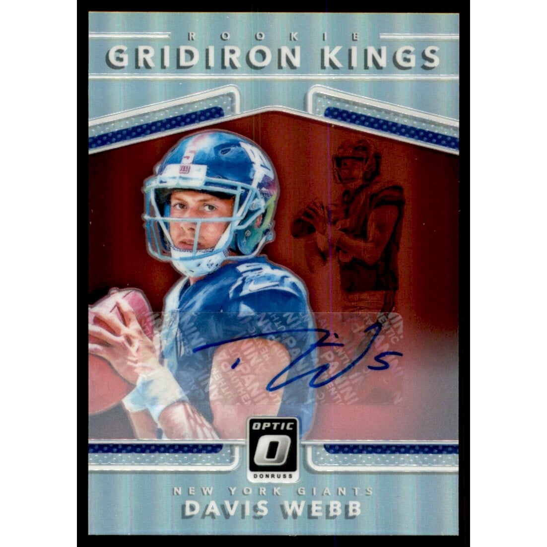 2017 Donruss Optic Rookie Gridiron Kings Autographs #5 Davis Webb. rookie card picture