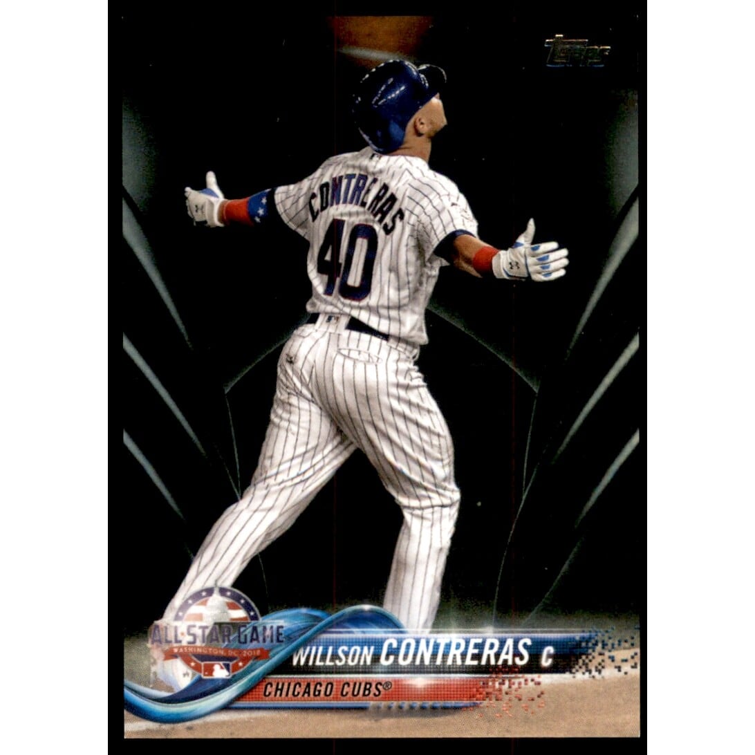 2018 Topps Update Black #US94 Willson Contreras AS. rookie card picture