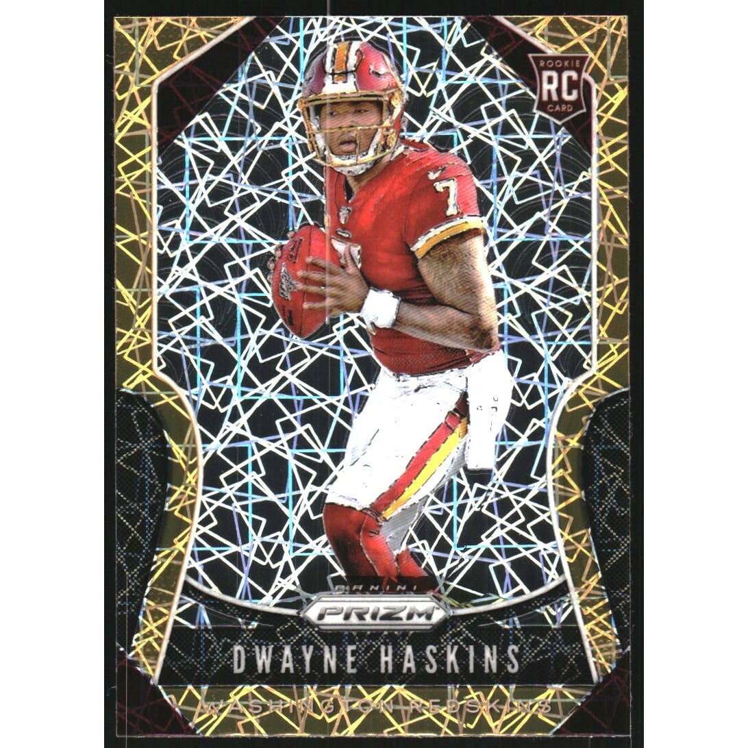 2019 Panini Prizm Prizms Lazer #303 Dwayne Haskins. rookie card picture