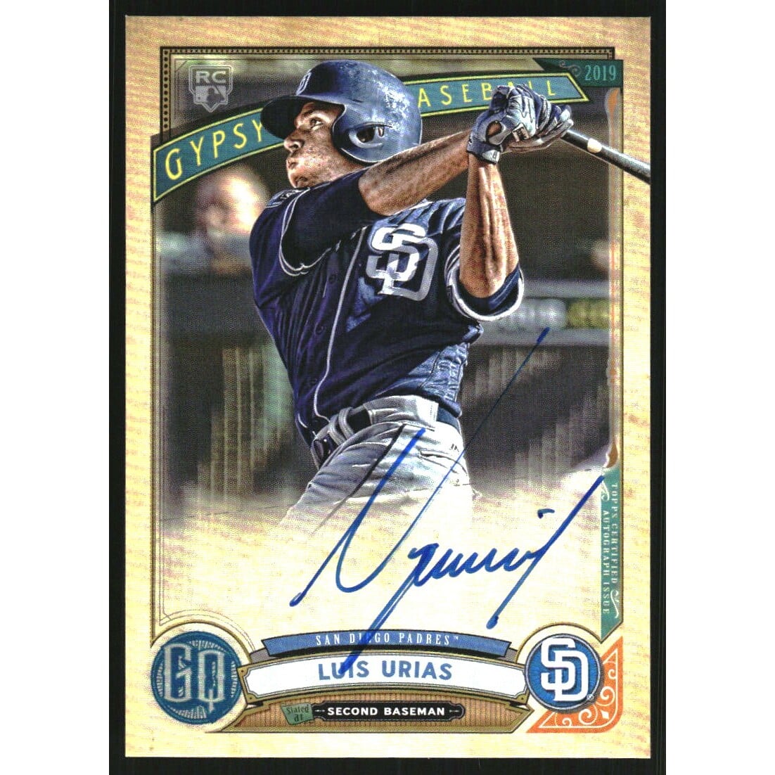 2019 Topps Gypsy Queen Autographs #GQALU Luis Urias. rookie card picture
