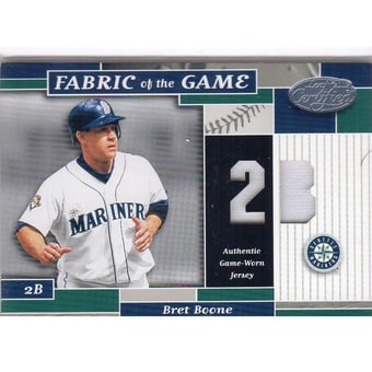 2002 Leaf Certified Fabric of the Game #122PS Bret Boone/50