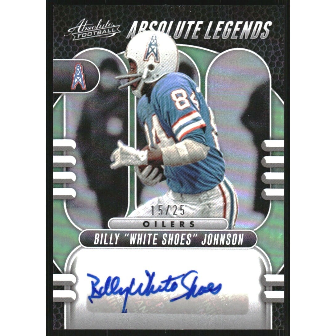 2023 Absolute Absolute Legends Signatures Green #8 Billy Johnson