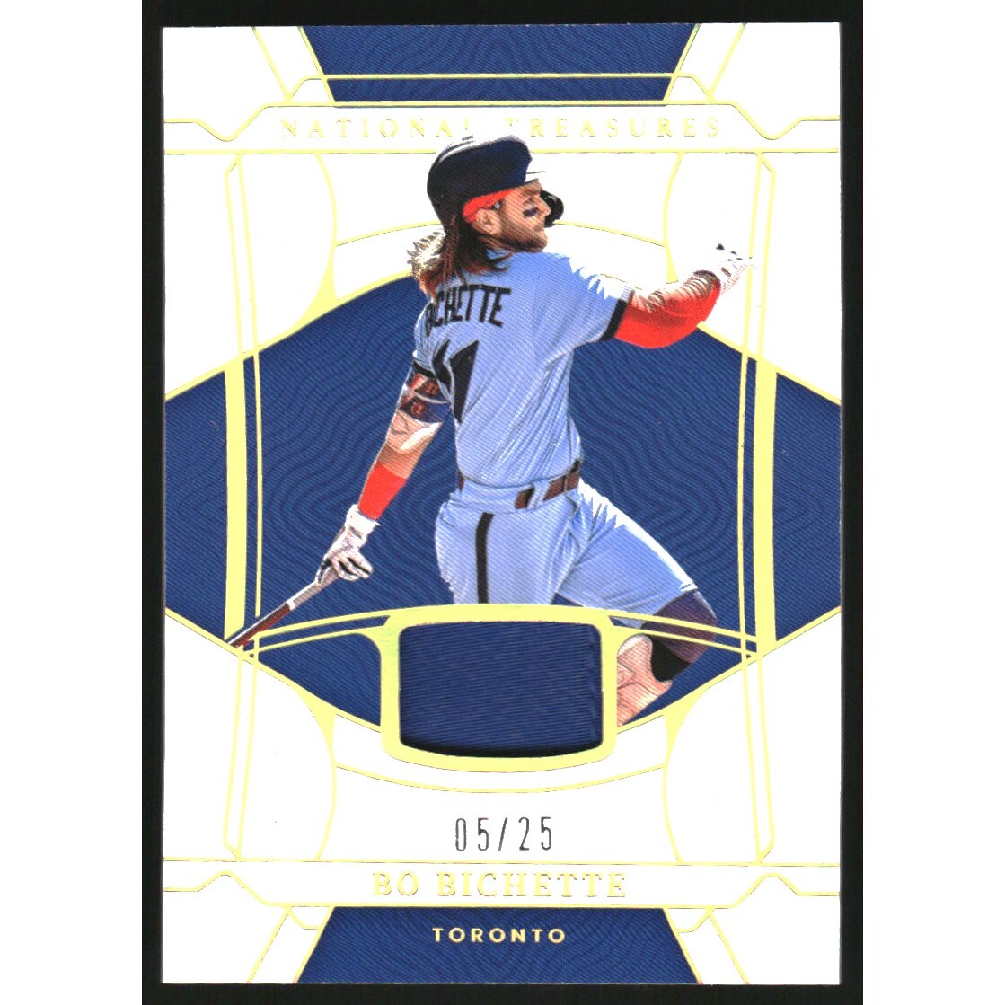 2022 Panini National Treasures Holo Gold #60 Bo Bichette JSY/25