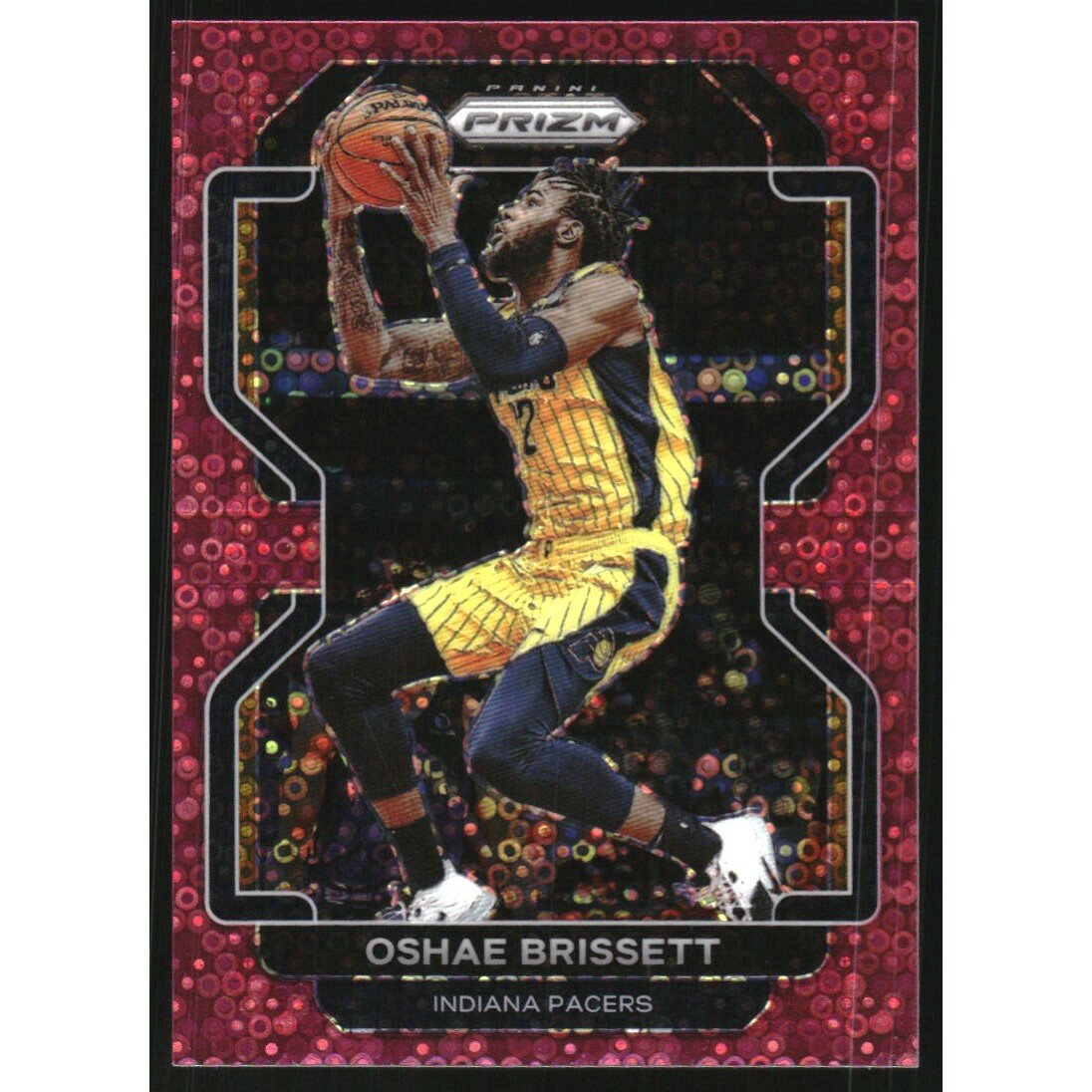 2021-22 Panini Prizm Prizms Fast Break Pink #138 Oshae Brissett. rookie card picture