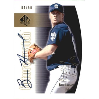 2002 SP Authentic Limited Gold #157 Ben Howard FW AU