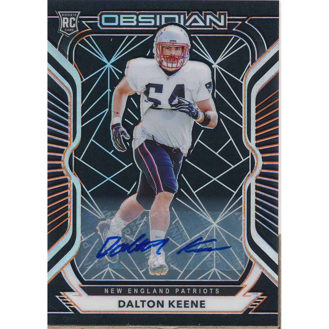 2020 Panini Obsidian Rookie Autographs Electric Etch Orange #182 Dalton Keene/75. rookie card picture