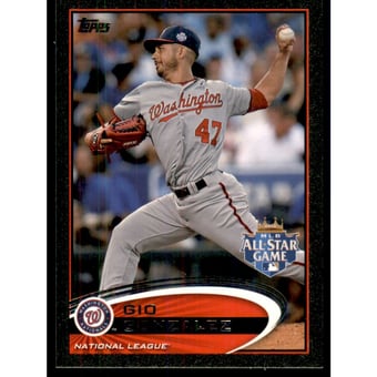 2012 Topps Update Black #US326 Gio Gonzalez