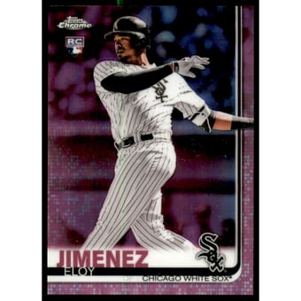 2019 Topps Chrome Pink Refractors #202 Eloy Jimenez