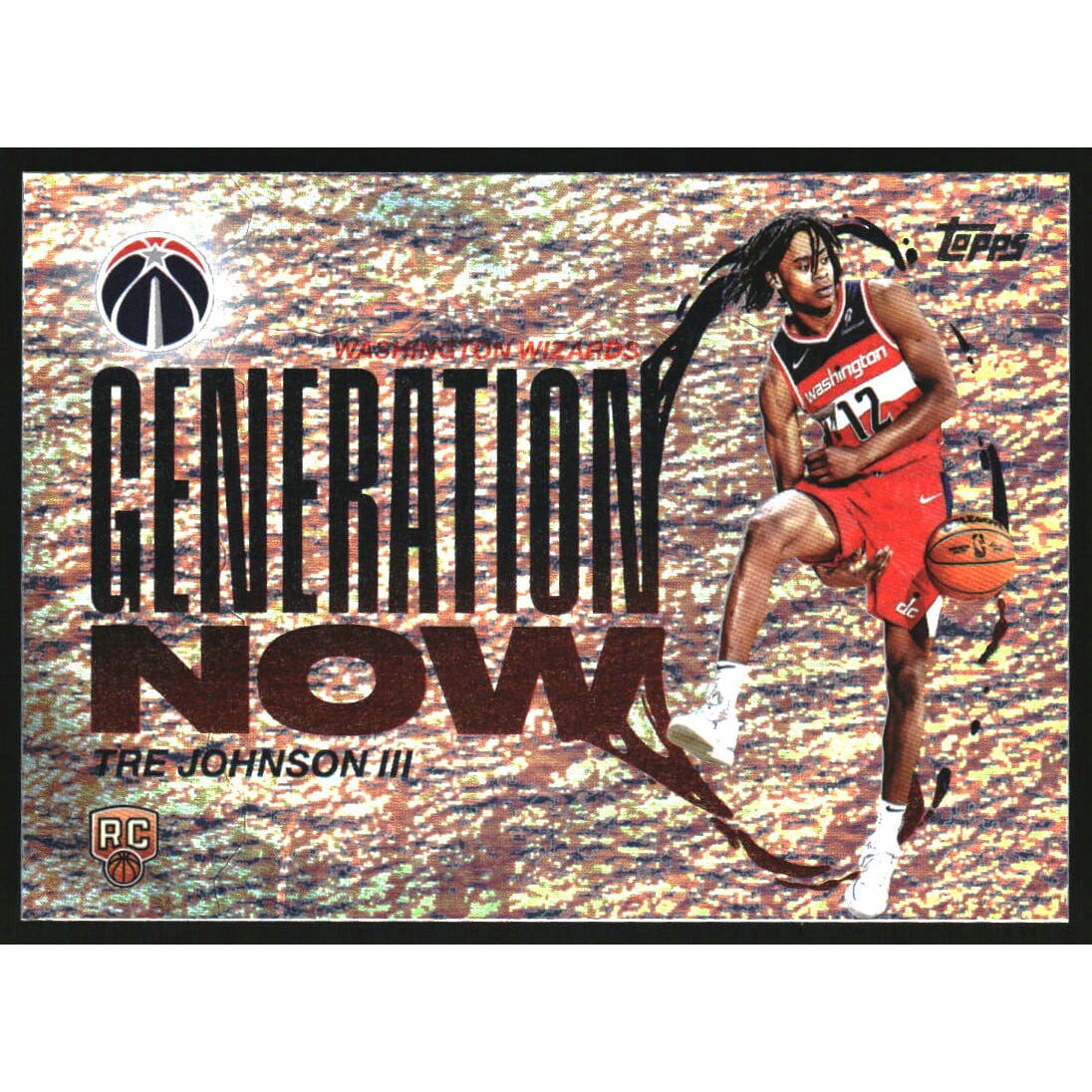 2025-26 Topps Generation Now Holo Foil #GN6 Tre Johnson III. rookie card picture