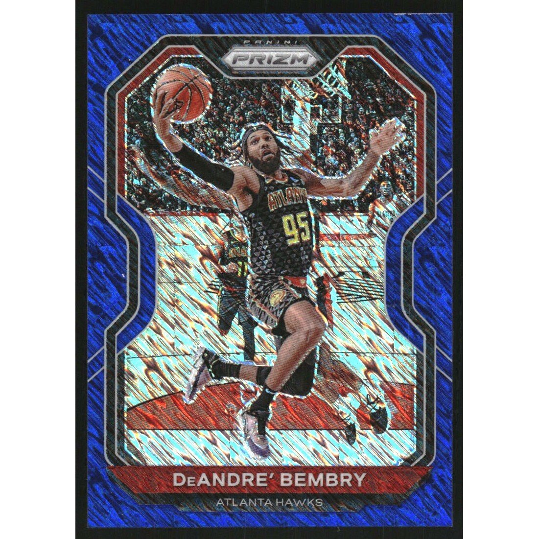 2020-21 Panini Prizm Prizms Blue Shimmer #11 DeAndre' Bembry. rookie card picture