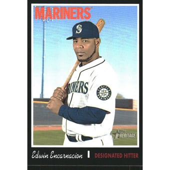 2019 Topps Heritage Black Border #447 Edwin Encarnacion