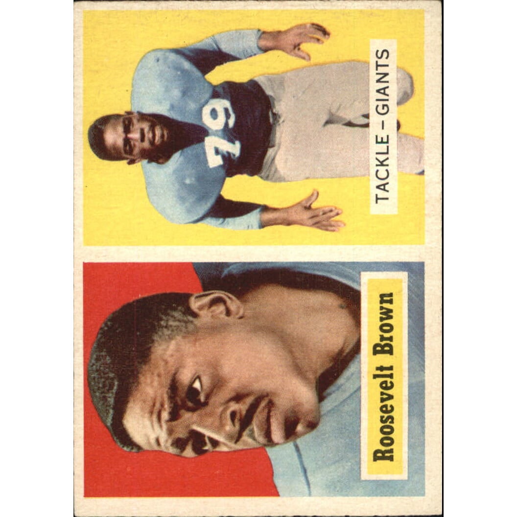 1957 Topps #11 Roosevelt Brown. rookie card picture