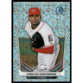 2014 Bowman Chrome Prospects Series 2 Shimmer Refractors #BCP7 Carlos Contreras