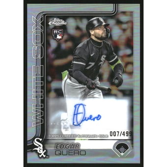 2025 Topps Chrome Update Autographs Refractors #ACEQ Edgar Quero