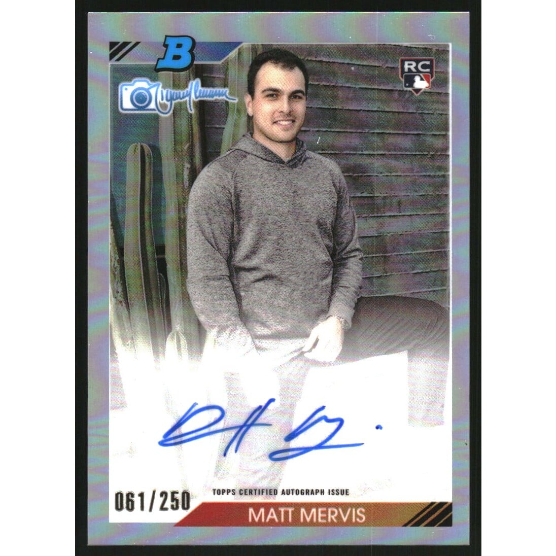 2023 Bowman's Best '92 Bowman by Randy Johnson Autographs #92RJAMM Matt Mervis. rookie card picture