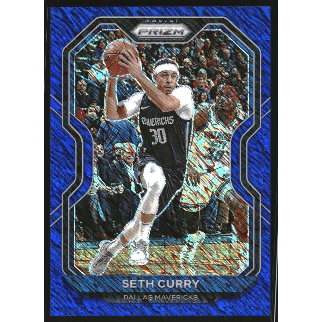 2020-21 Panini Prizm Prizms Blue Shimmer #194 Seth Curry. rookie card picture