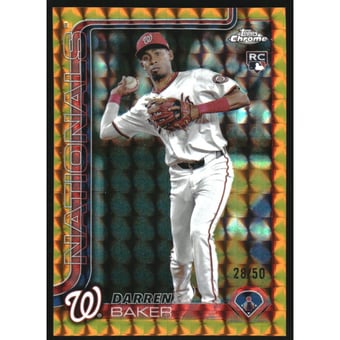 2025 Topps Chrome Gold Geometric Refractors #231 Darren Baker