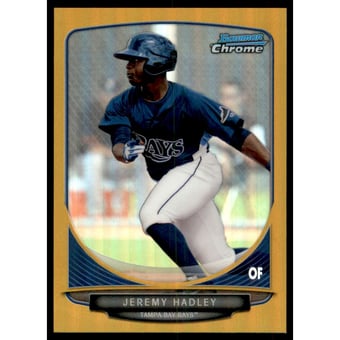 2013 Bowman Chrome Draft Draft Picks Gold Refractors #BDPP113 Jeremy Hadley