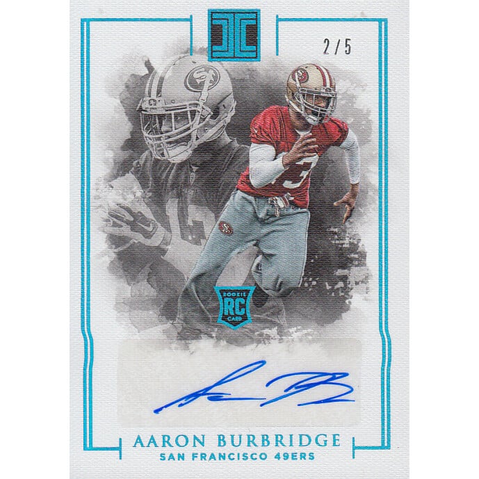 2016 Panini Impeccable Platinum #109 Aaron Burbridge AU. rookie card picture