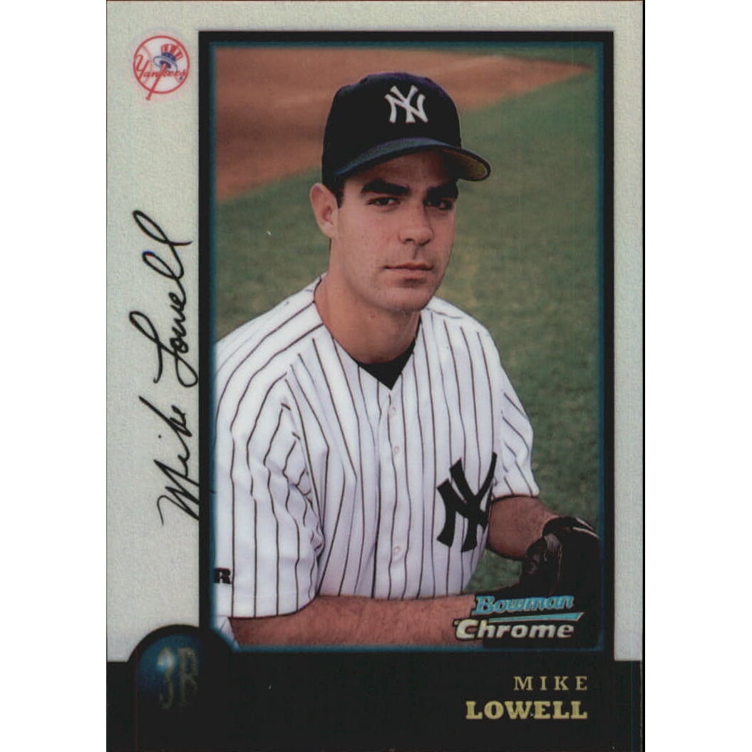 1998 Bowman Chrome Refractors #85 Mike Lowell. rookie card picture