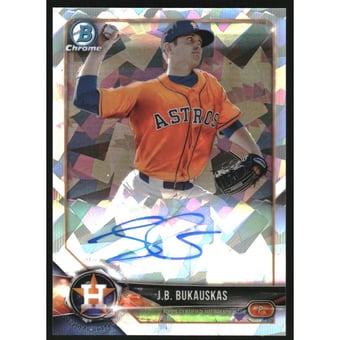 2018 Bowman Chrome Prospect Autographs Atomic Refractors #CPAJBU J.B. Bukauskas