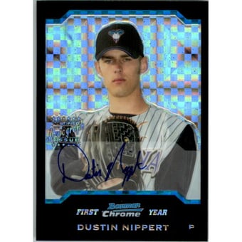 2004 Bowman Chrome X-Fractors #344 Dustin Nippert AU
