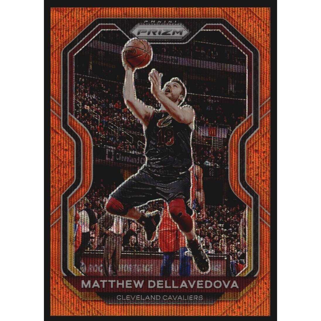 2020-21 Panini Prizm Prizms Orange Wave #57 Matthew Dellavedova. rookie card picture