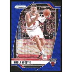 2024-25 Panini Prizm Prizms Blue Wave #216 Nikola Vucevic