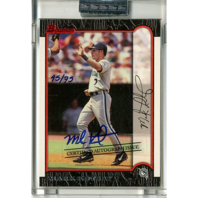 2005 Bowman Sterling Original Autographs #MK5 Mark Kotsay 99 B/75. rookie card picture