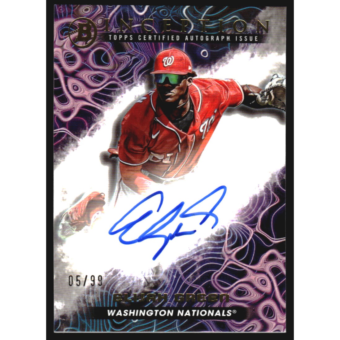 2023 Bowman Inception Primordial Prospects Autographs #PPAEG Elijah Green. rookie card picture