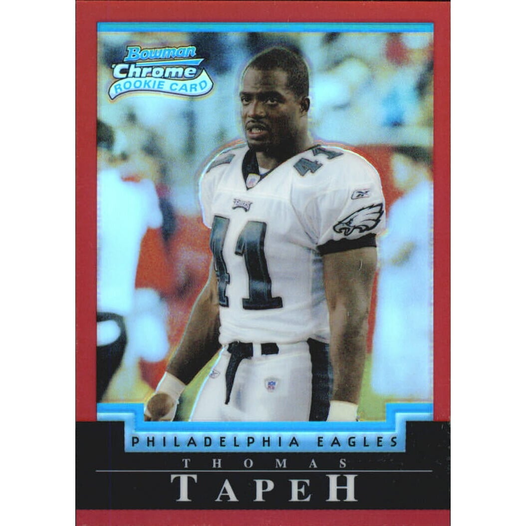 2004 Bowman Chrome Red Refractors #113 Thomas Tapeh. rookie card picture