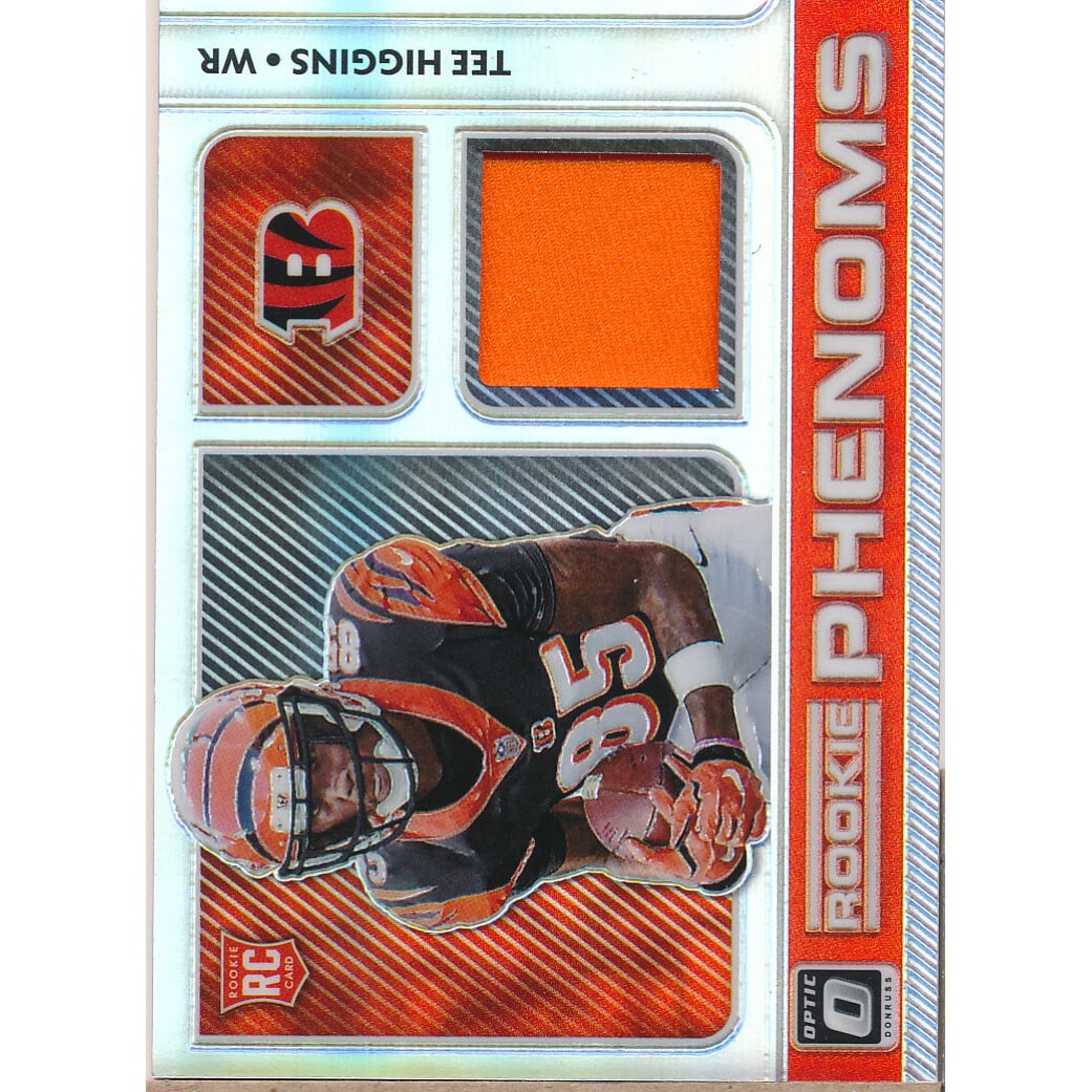 2020 Donruss Optic Rookie Phenoms Jerseys Horizontal #10 Tee Higgins. rookie card picture