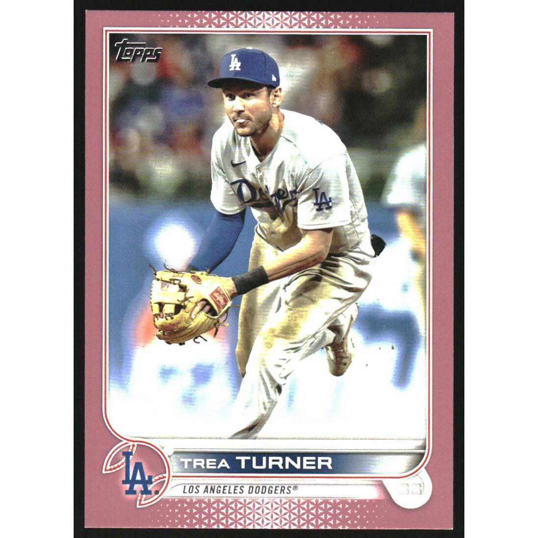 2022 Topps Mother's Day Pink #550 Trea Turner. rookie card picture