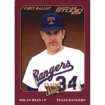 2002 Studio Classic First Ballot #CS3 Nolan Ryan/99