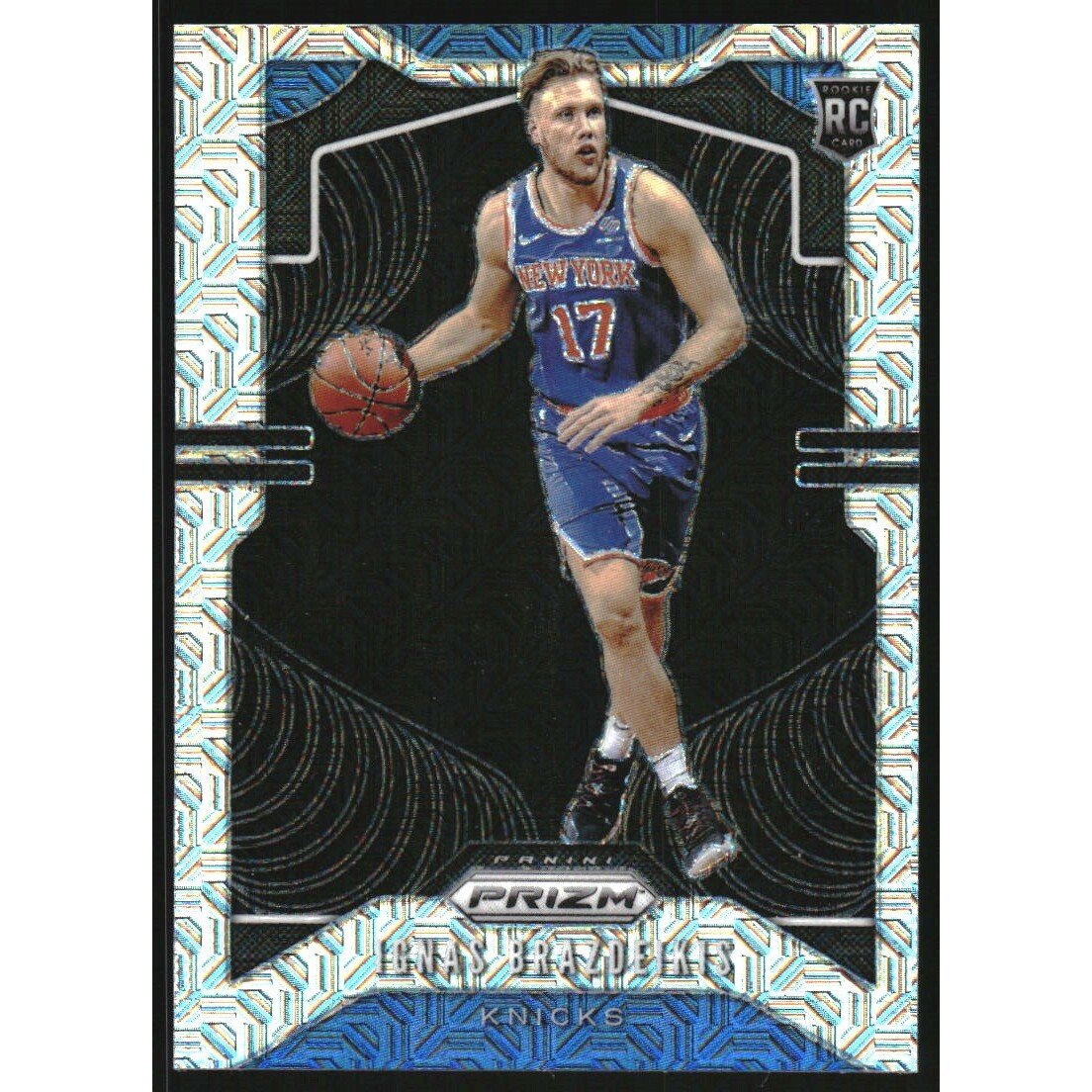 2019-20 Panini Prizm Prizms Mojo #284 Ignas Brazdeikis. rookie card picture