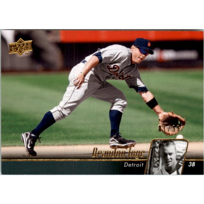 2010 Upper Deck Gold #198 Brandon Inge. rookie card picture