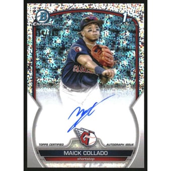 2023 Bowman Chrome Prospect Autographs Speckle Refractors #CPAMCO Maick Collado