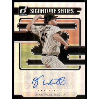 2021 Donruss Signature Series #42 Ryan Weathers