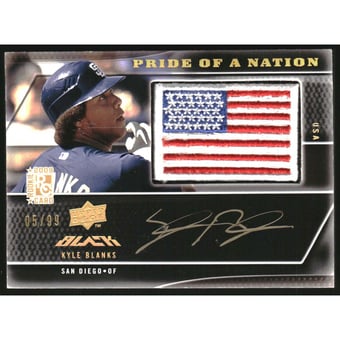 2009 Upper Deck Signature Stars UD Black Pride of a Nation #34 Kyle Blanks/99