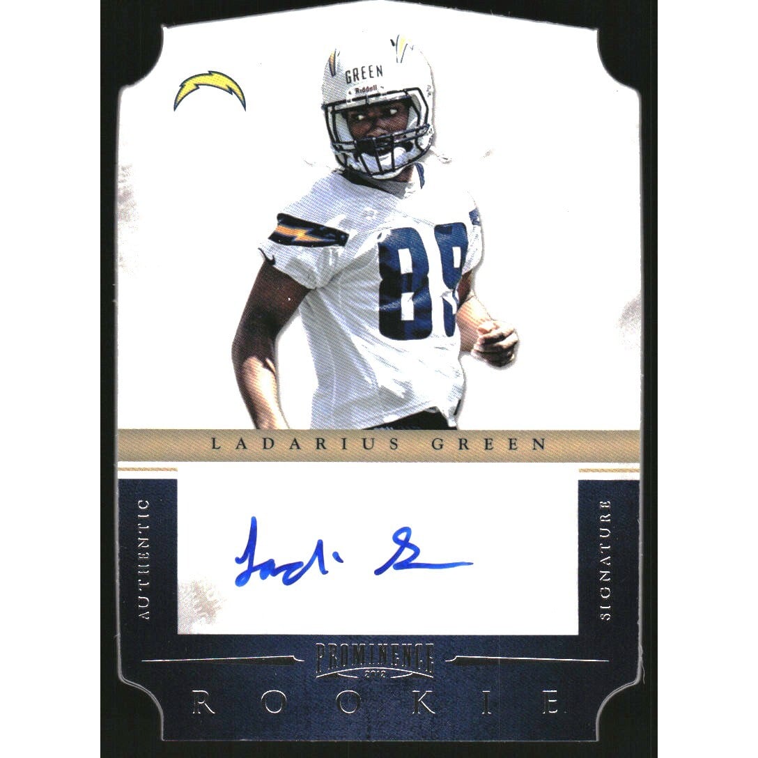 2012 Panini Prominence #186 Ladarius Green AU/128 RC. rookie card picture