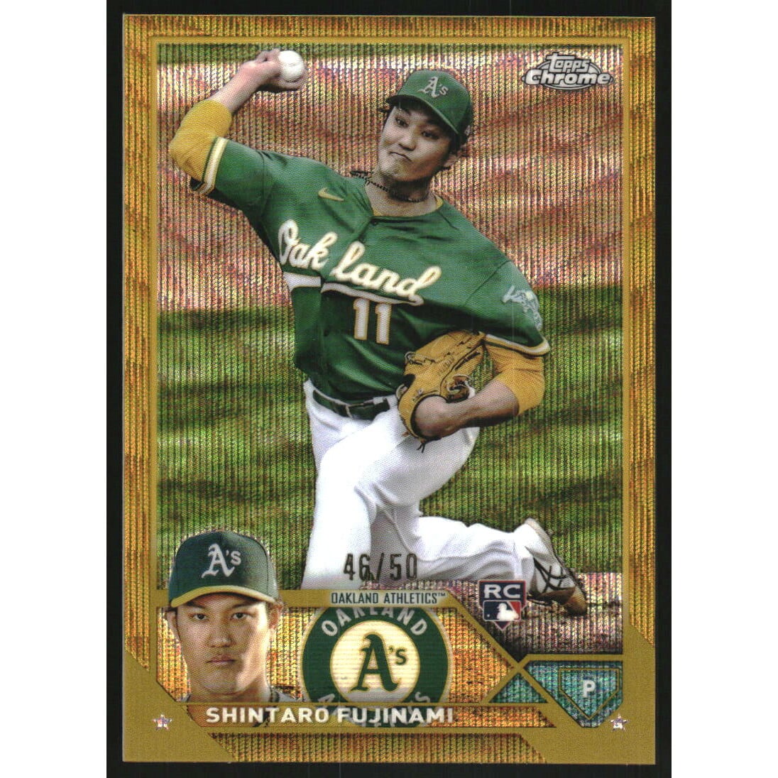 2023 Topps Chrome Blue Wave Refractors #218 Jazz Chisholm Jr.. rookie card picture
