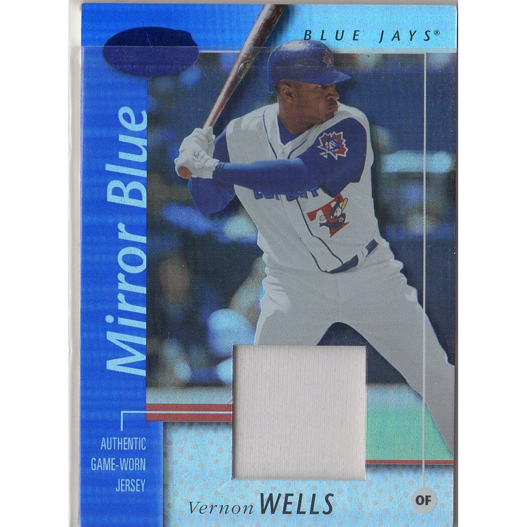 2002 Leaf Certified Mirror Blue #76 Vernon Wells Jsy