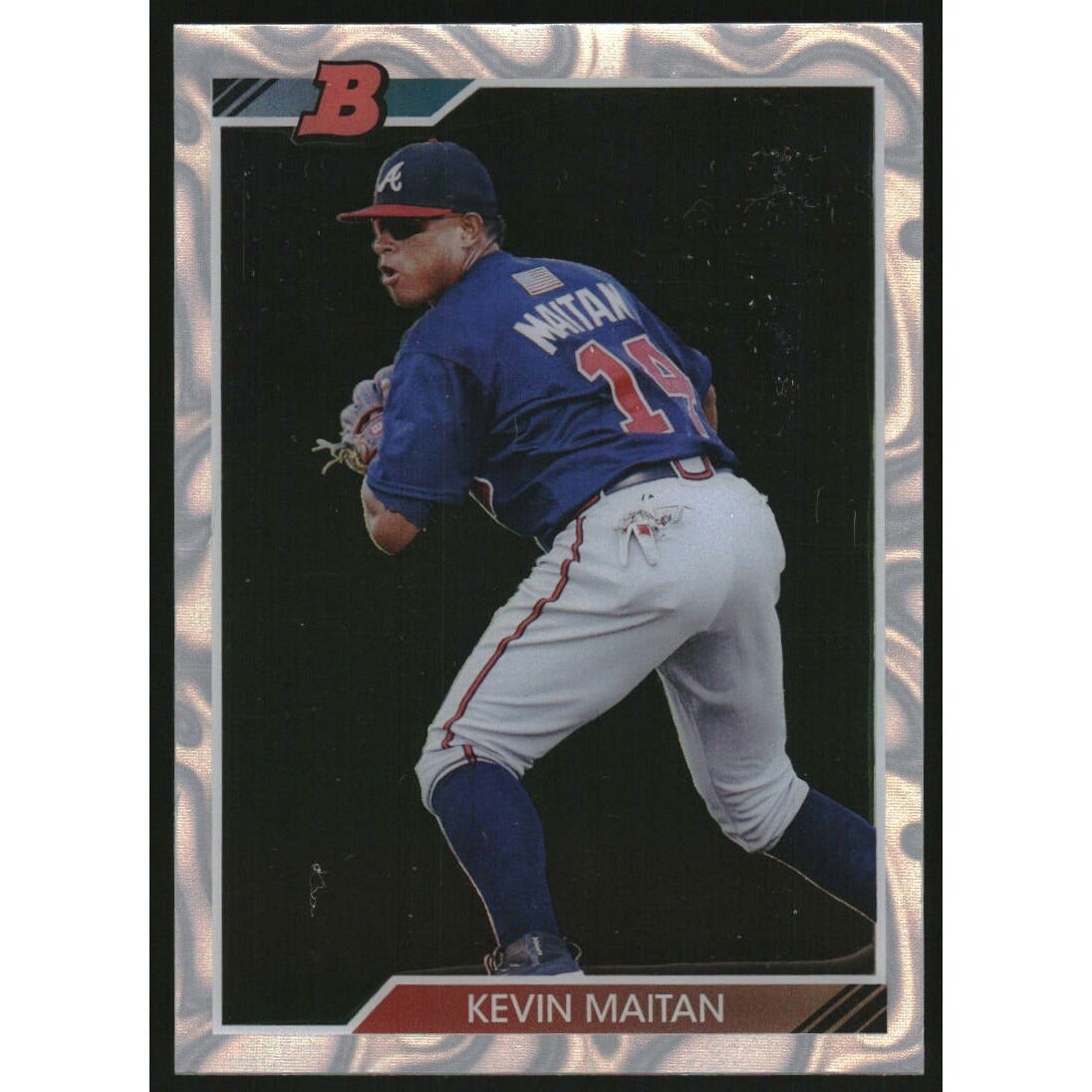 2017 Bowman High Tek '92 Bowman #92BKM Kevin Maitan. rookie card picture
